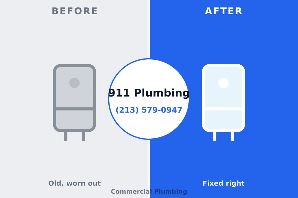 Before and after: plumbing repair Colwich, KS